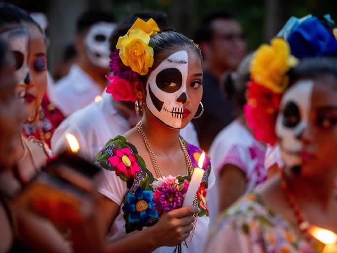 Día De Los Muertos Cultura Meksika