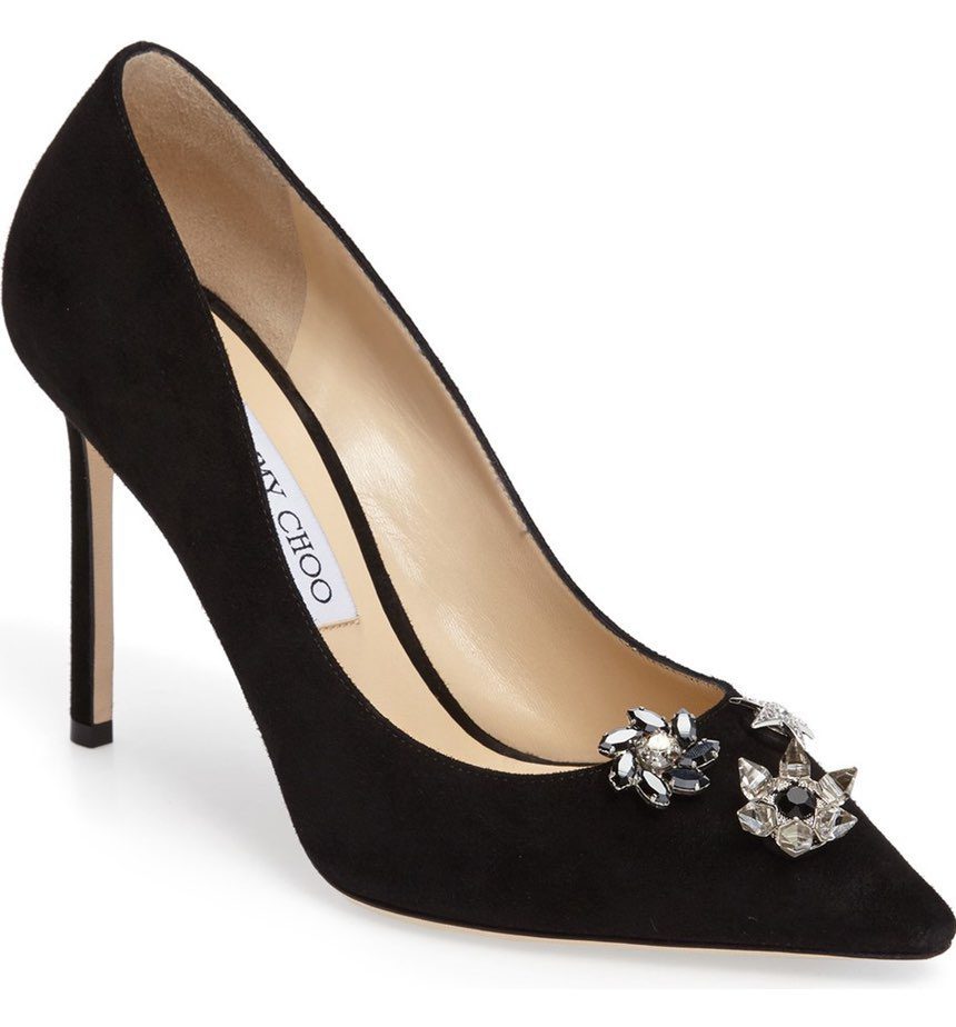 jimmy choo'dan siyah stilettolar