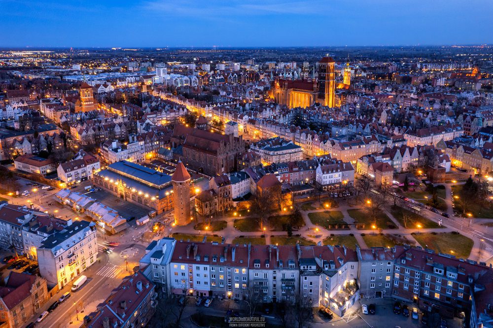 2439 Gdansk'ın Akşam Panoraması