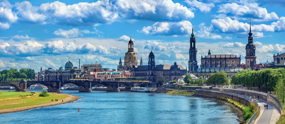 Dresden,,saxony,,almanya:,canaletto Benzeri,görünüm,tarihi,eski,şehrin