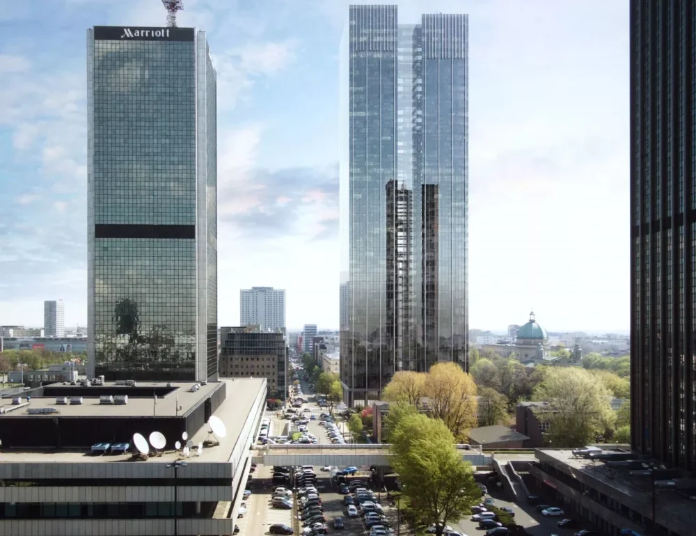 Roma Tower Yeni Gökdelen Şehir Merkezindeki Kilise Arsasında