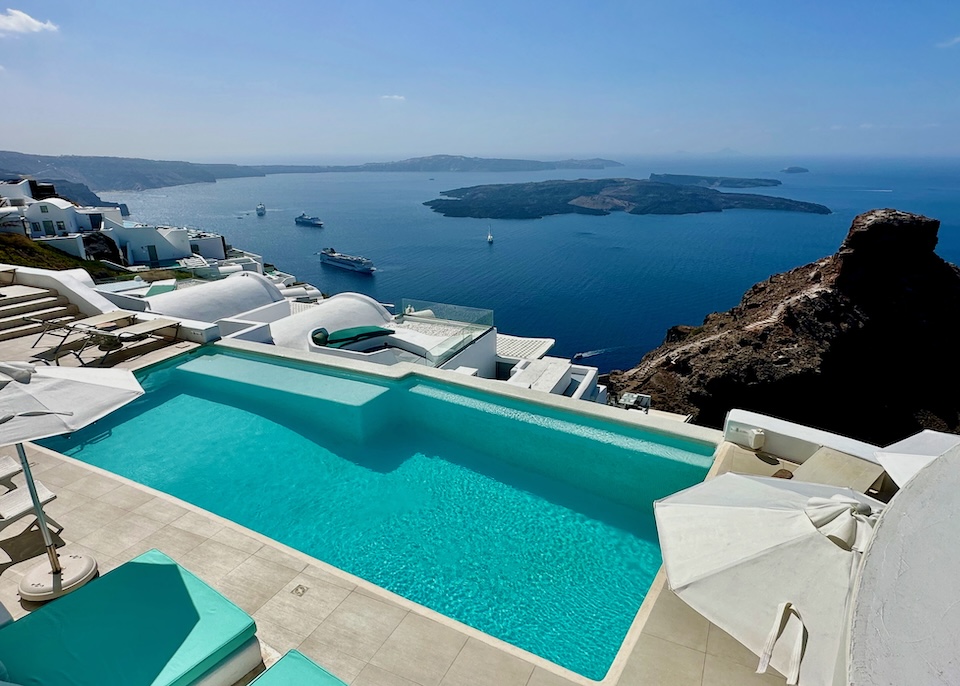 Santorini'deki Oteller